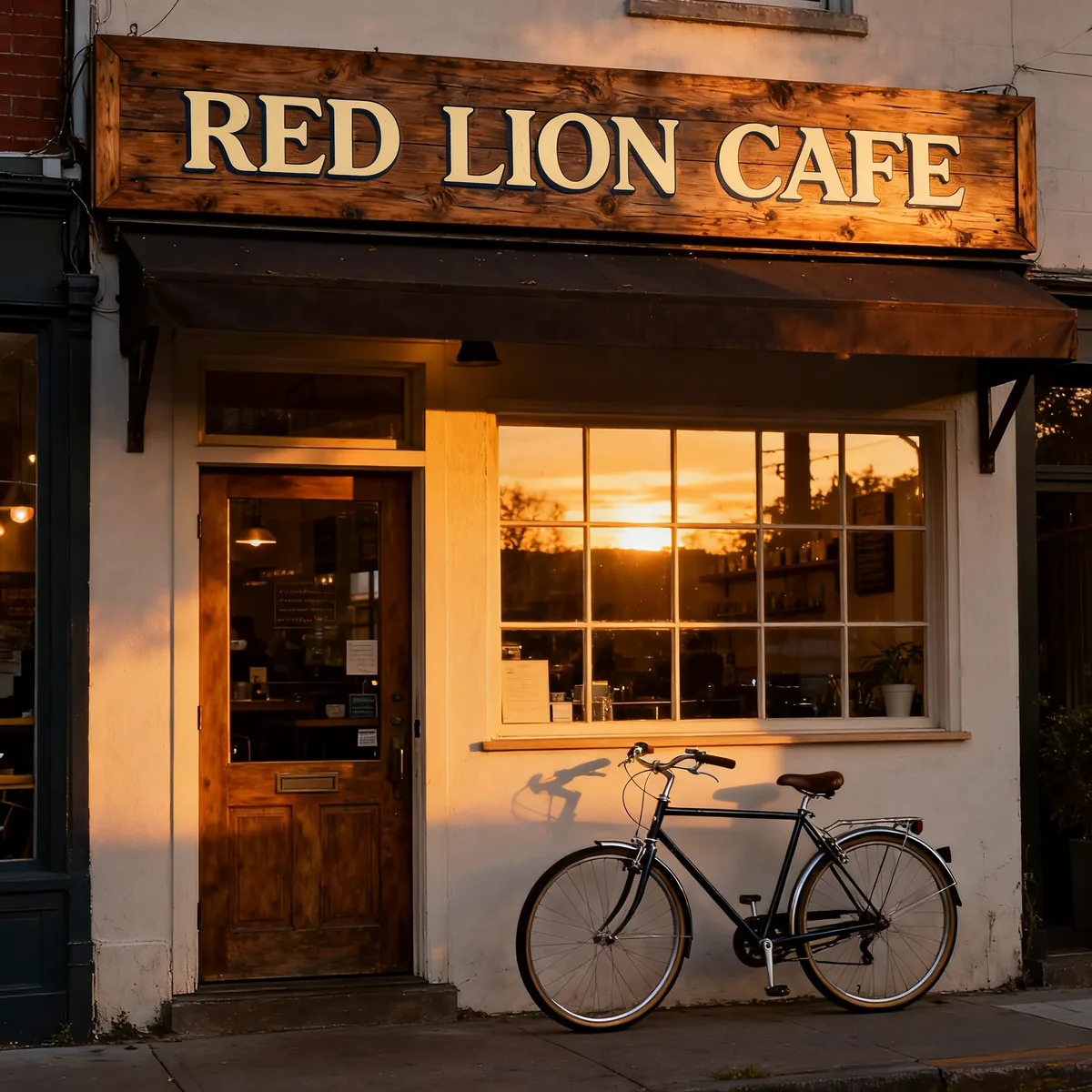 Shop sign: image after the edit